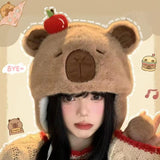 Maxbell Ear Protection Warm Hat Winter Hat for Autumn and Winter Outdoor Backpacking Brown