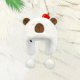 Maxbell Ear Protection Warm Hat Winter Hat for Autumn and Winter Outdoor Backpacking White