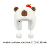 Maxbell Ear Protection Warm Hat Winter Hat for Autumn and Winter Outdoor Backpacking White