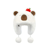 Maxbell Ear Protection Warm Hat Winter Hat for Autumn and Winter Outdoor Backpacking White