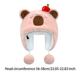 Maxbell Ear Protection Warm Hat Winter Hat for Autumn and Winter Outdoor Backpacking Pink