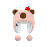 Maxbell Ear Protection Warm Hat Winter Hat for Autumn and Winter Outdoor Backpacking Pink