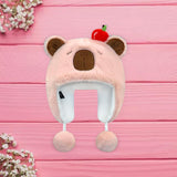 Maxbell Ear Protection Warm Hat Winter Hat for Autumn and Winter Outdoor Backpacking Pink