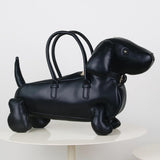 Maxbell Novelty Shoulder Bag Dog Shaped Satchel Animal Shaped Fashion Top Handle Bag