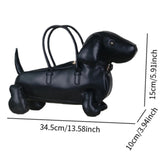 Maxbell Novelty Shoulder Bag Dog Shaped Satchel Animal Shaped Fashion Top Handle Bag