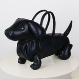 Maxbell Novelty Shoulder Bag Dog Shaped Satchel Animal Shaped Fashion Top Handle Bag