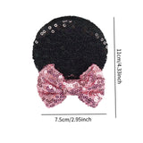 Maxbell 2 Pairs Mouse Ears Hair Clips Cute for Decoration Halloween Princess Cosplay Black Blue