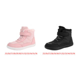 Maxbell Kids Snow Boots Slip Resistant Outdoor Fashion Thick Cold Weather Shoes Pink 25