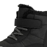 Maxbell Kids Snow Boots Slip Resistant Outdoor Fashion Thick Cold Weather Shoes Black 25