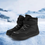 Maxbell Kids Snow Boots Slip Resistant Outdoor Fashion Thick Cold Weather Shoes Black 28