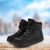 Maxbell Kids Snow Boots Slip Resistant Outdoor Fashion Thick Cold Weather Shoes Black 30