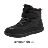 Maxbell Kids Snow Boots Slip Resistant Outdoor Fashion Thick Cold Weather Shoes Black 32