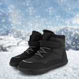 Maxbell Kids Snow Boots Slip Resistant Outdoor Fashion Thick Cold Weather Shoes Black 32