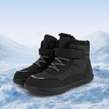 Maxbell Kids Snow Boots Slip Resistant Outdoor Fashion Thick Cold Weather Shoes Black 33