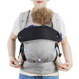 Maxbell Baby Carrier X Shaped Cross Straps Lightweight Ergonomic Baby Holder Carrier Black