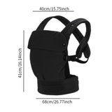 Maxbell Baby Carrier X Shaped Cross Straps Lightweight Ergonomic Baby Holder Carrier Black