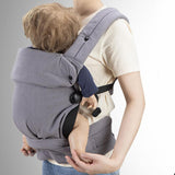 Maxbell Baby Carrier X Shaped Cross Straps Lightweight Ergonomic Baby Holder Carrier Gray