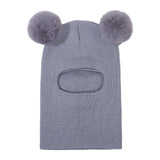 Maxbell Baby Winter Hat Beanies Skiing Cap Unisex Fashion Neck Warmer Kids Hat Scarf Dark Gray