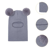 Maxbell Baby Winter Hat Beanies Skiing Cap Unisex Fashion Neck Warmer Kids Hat Scarf Dark Gray