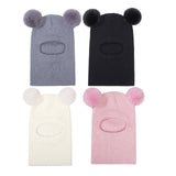 Maxbell Baby Winter Hat Beanies Skiing Cap Unisex Fashion Neck Warmer Kids Hat Scarf Dark Gray