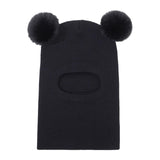 Maxbell Baby Winter Hat Beanies Skiing Cap Unisex Fashion Neck Warmer Kids Hat Scarf Black