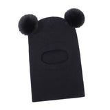 Maxbell Baby Winter Hat Beanies Skiing Cap Unisex Fashion Neck Warmer Kids Hat Scarf Black