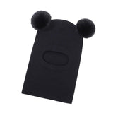 Maxbell Baby Winter Hat Beanies Skiing Cap Unisex Fashion Neck Warmer Kids Hat Scarf Black