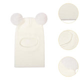 Maxbell Baby Winter Hat Beanies Skiing Cap Unisex Fashion Neck Warmer Kids Hat Scarf Beige