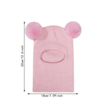 Maxbell Baby Winter Hat Beanies Skiing Cap Unisex Fashion Neck Warmer Kids Hat Scarf Pink