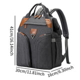 Maxbell Baby Diaper Bag Backpack Large Nappy Changing Bag for Camping Outdoor Picnic Dark Gray