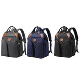 Maxbell Baby Diaper Bag Backpack Large Nappy Changing Bag for Camping Outdoor Picnic Dark Gray