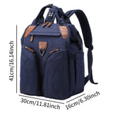 Maxbell Baby Diaper Bag Backpack Large Nappy Changing Bag for Camping Outdoor Picnic Blue