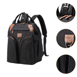 Maxbell Baby Diaper Bag Backpack Large Nappy Changing Bag for Camping Outdoor Picnic Black