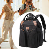 Maxbell Baby Diaper Bag Backpack Large Nappy Changing Bag for Camping Outdoor Picnic Black
