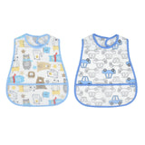 Maxbell Baby Bib Waterproof with Crumb Catcher Pocket Babies Bib for Eating Feeding Bear