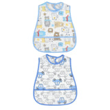 Maxbell Baby Bib Waterproof with Crumb Catcher Pocket Babies Bib for Eating Feeding Bear