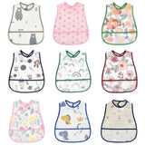 Maxbell Baby Bib Waterproof with Crumb Catcher Pocket Babies Bib for Eating Feeding Car