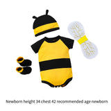 Maxbell Honey Bee Bodysuit Cute Halloween Costume for Photo Props Role Playing Party For Newborns
