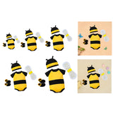 Maxbell Honey Bee Bodysuit Cute Halloween Costume for Photo Props Role Playing Party For Newborns
