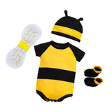 Maxbell Honey Bee Bodysuit Cute Halloween Costume for Photo Props Role Playing Party For Newborns