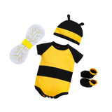 Maxbell Honey Bee Bodysuit Cute Halloween Costume for Photo Props Role Playing Party For 70cm
