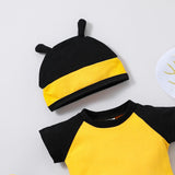 Maxbell Honey Bee Bodysuit Cute Halloween Costume for Photo Props Role Playing Party For 70cm