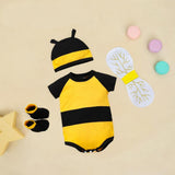 Maxbell Honey Bee Bodysuit Cute Halloween Costume for Photo Props Role Playing Party For 70cm