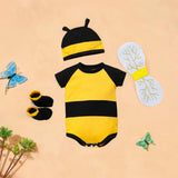 Maxbell Honey Bee Bodysuit Cute Halloween Costume for Photo Props Role Playing Party For 80cm