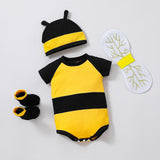 Maxbell Honey Bee Bodysuit Cute Halloween Costume for Photo Props Role Playing Party For 80cm