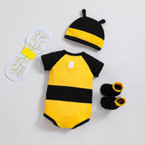 Maxbell Honey Bee Bodysuit Cute Halloween Costume for Photo Props Role Playing Party For 80cm