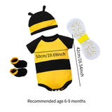 Maxbell Honey Bee Bodysuit Cute Halloween Costume for Photo Props Role Playing Party For 90cm