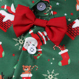Maxbell Boys Suit Set with Bow Tie Shirt Christmas Outfits for Kids Children Cosplay Short Sleeve Clip M