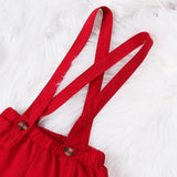 Maxbell Boys Suit Set with Bow Tie Shirt Christmas Outfits for Kids Children Cosplay Long Sleeve Button S