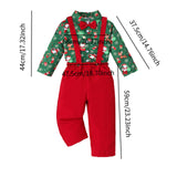Maxbell Boys Suit Set with Bow Tie Shirt Christmas Outfits for Kids Children Cosplay Long Sleeve Button M